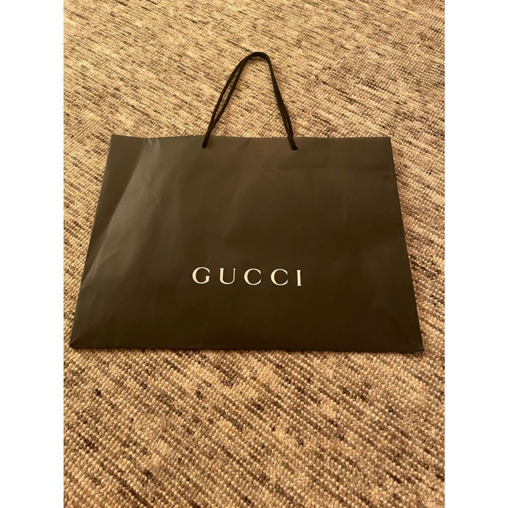 Gucci shopping bag tote large authentic